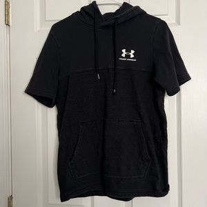 Under Armour Men's Cold Gear Short Sleeve Cotton Blend Hoodie Sz: Small